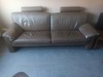 salon 3 + 2 zit, Huis en Inrichting, Ophalen, Gebruikt, Rechte bank, Leer