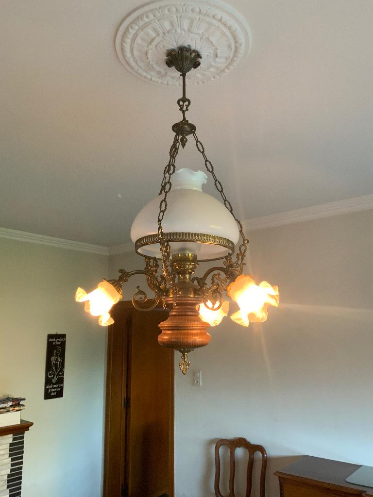 Beau lustre ancien, Antiquités & Art, Enlèvement