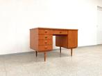 Vintage mid-century teak bureau 1960's, Enlèvement, Utilisé, Bureau
