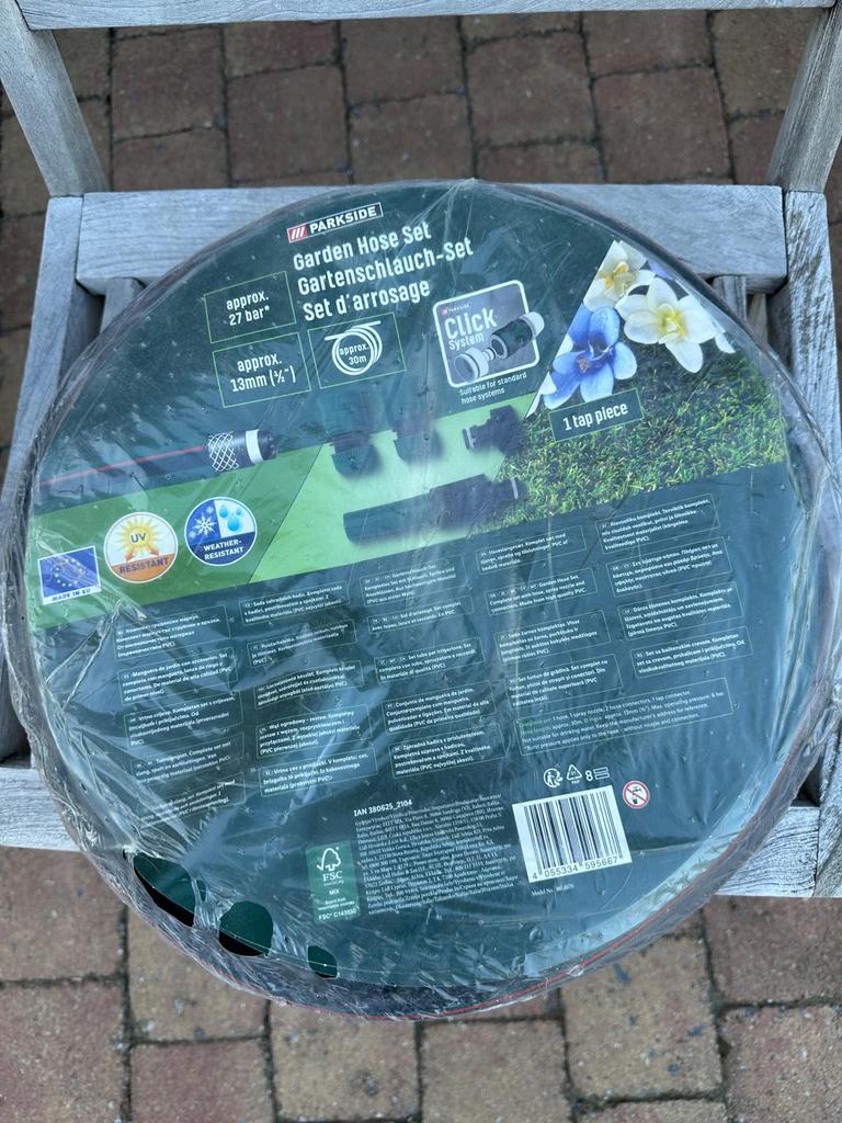 Tuinslang Parkside, Jardin & Terrasse, Tuyaux d'arrosage, Enlèvement, Neuf, Tuyau d'arrosage