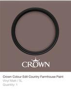 Crown Colour Edit Country Farmhouse Paint Vinyl Matt / 5L, Ophalen, Nieuw, Verf