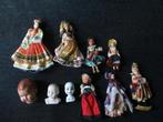 Lot van 10 stuks oude popjes, Verzamelen, Ophalen of Verzenden, Gebruikt