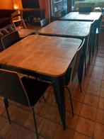 3 Vintage Tafels met stoelen, Huis en Inrichting, Ophalen, 50 tot 100 cm, 50 tot 100 cm, Zo goed als nieuw