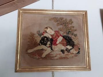 oude mooie broderie -romantisch slapend kind beschikbaar voor biedingen