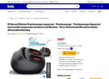 Shiatsu Voetmassage apparaat - Nieuwstaat - 2 x gebruikt beschikbaar voor biedingen