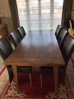 Eettafel massief eik, Huis en Inrichting, Tafels | Eettafels, Ophalen, Gebruikt