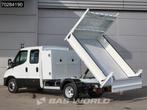 Iveco Daily 35C14 Kipper met Kist Dubbel Cabine Dubbellucht, Auto's, Bestelwagens en Lichte vracht, Stof, Gebruikt, Euro 6, Iveco