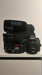 Canon EOS 6D Mark II kit + 2 lenzen + RØDE mic + remote, Audio, Tv en Foto, Fotografie | Fotostudio en Toebehoren, Ophalen, Zo goed als nieuw