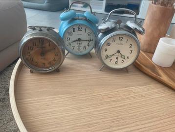 Vintage set wekkers 3 stuks  beschikbaar voor biedingen