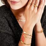 Bracelet tressé en acier doré jaune pour femme, Bijoux, Sacs & Beauté, Acier, Enlèvement ou Envoi, Neuf, Or