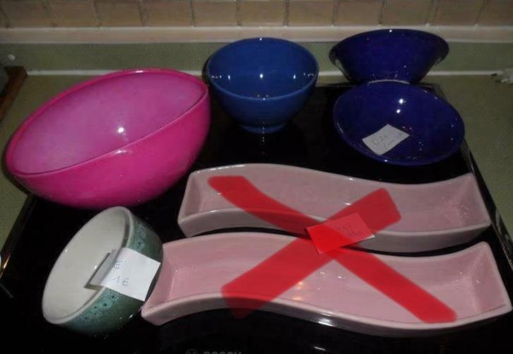 Verschillende kommen schalen, Antiek en Kunst, Antiek | Schalen, Ophalen of Verzenden