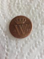 Uiterst zeldzaam en hoog gewaardeerd 1/2 cent W 18322, Ophalen of Verzenden, Losse munt, Overige landen