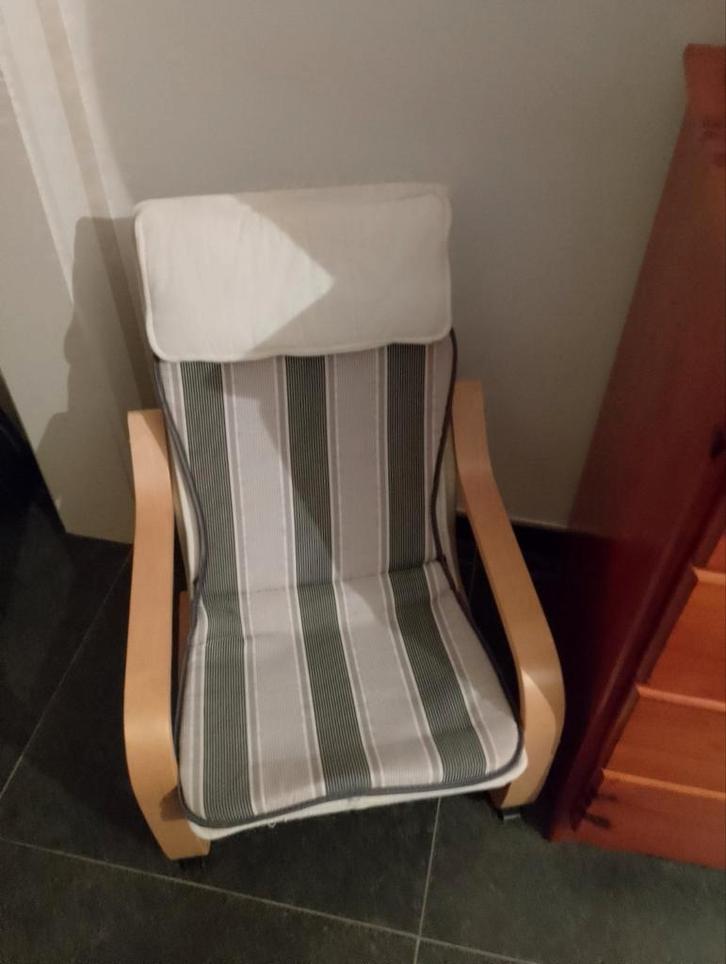 POÄNG Ikea kinderstoel - berkenhout, Kinderen en Baby's, Kinderkamer | Tafels en Stoelen, Zo goed als nieuw, Ophalen