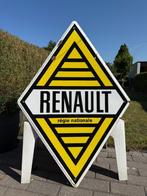 Renault dubbelzijdig emaille reclamebord, Ophalen of Verzenden, Zo goed als nieuw, Reclamebord