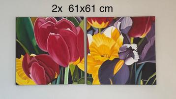Set van 3 schilderijen beschikbaar voor biedingen