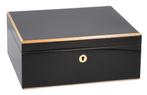 SALE HUMIDOR ADORINI MILAN DELUXE 75 SIGAREN ZWARTE LAK h157, Verzenden, Nieuw, Tabaksdoos of Verpakking