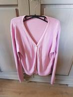 Zachtroze cardigan - mt 46, Ophalen of Verzenden, Gedragen