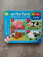 4 in 1 puzzel On The Farm, Ophalen of Verzenden, Gebruikt