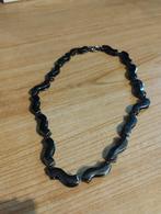 Metalen ketting, Ophalen of Verzenden, Zo goed als nieuw, Zwart, Steen of Mineraal