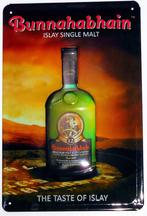 Reclamebord van Bunnahabhain Scotch Whisky in reliëf, Collections, Marques & Objets publicitaires, Envoi, Panneau publicitaire
