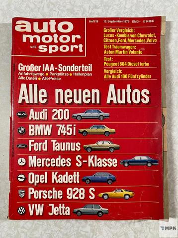Auto Motor Und Sport Magazin 12 September 1979 #19 beschikbaar voor biedingen