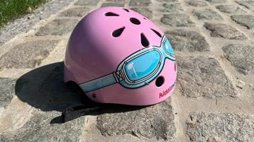 À donner – Casque enfant Kiddimoto Pink Goggle (48-53 cm) beschikbaar voor biedingen