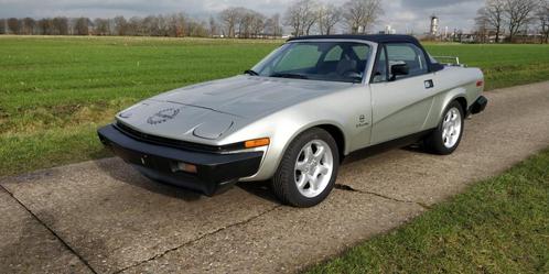 Triumph TR8 '79, Auto's, Oldtimers, Bedrijf, Te koop, Triumph, Benzine, Cabriolet, 2 deurs, Handgeschakeld, Zilver of Grijs, Grijs