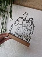 Gepersonaliseerde lijnsilhouette van een foto, tekening etc., Minder dan 50 cm, Overige typen, Nieuw, Ophalen of Verzenden