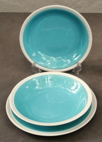 3 ASSIETTES BOCH –  DELTA BLEU – Boch La Louvière – DELTA, Antiquités & Art, Curiosités & Brocante, Enlèvement ou Envoi