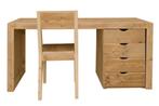 Bureau met ladeblok van gebruikt steigerhout, Huis en Inrichting, Bureaus, Ophalen of Verzenden, Nieuw, Bureau