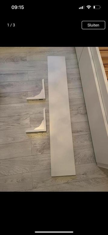 Étagère murale Ikea avec supports d'étagère murale Blanc
