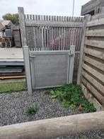 poorten composiet grijs, Tuin en Terras, Ophalen, 100 tot 150 cm, Draaipoort, 150 tot 200 cm