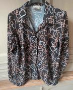 Blouse zwart met ketting print Terra di Siena maat TU, Ophalen of Verzenden, Nieuw, Zwart