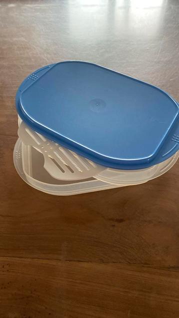 Tupperware belegschalen /kaas met inleg tegen vocht beschikbaar voor biedingen