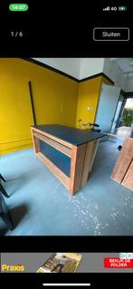 Toonbank 180 breed 100 hoog verrijdbaar met 4 wielen, Ophalen, Zo goed als nieuw