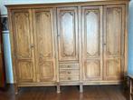 Massief eiken houten kleerkast - klassieke stijl, Huis en Inrichting, Kasten | Kleerkasten, Ophalen, Gebruikt