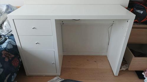 IKEA Kallax white desk, Huis en Inrichting, Bureaus, Zo goed als nieuw, Bureau, Ophalen