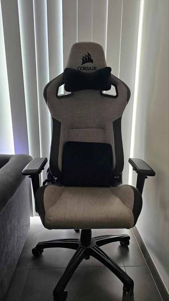 Gaming bureaustoel Corsair, Huis en Inrichting, Bureaustoelen, Zo goed als nieuw, Bureaustoel, Grijs, Ergonomisch, Gaming bureaustoel