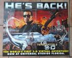 Terminator 2 3D grote poster opening Universal Studios Flori, Ophalen of Verzenden, Poster