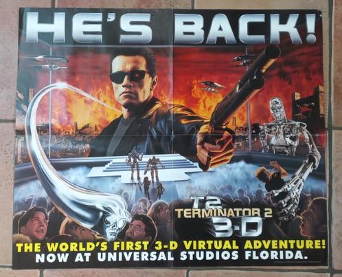 Terminator 2 3D grote poster opening Universal Studios Flori, Collections, Cinéma & Télévision, Enlèvement ou Envoi