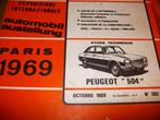 revue technique peugeot 504 essence à carbu. de 1968-1973, Gelezen, Peugeot, Ophalen of Verzenden, RTA
