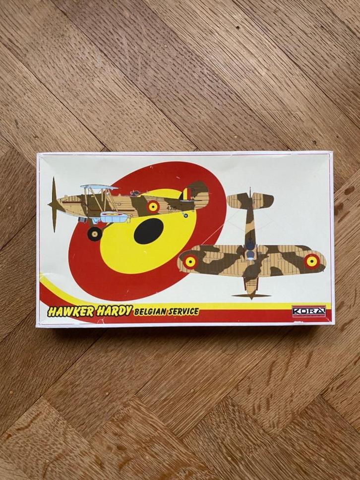 HAWKER HARDY - BELGISCHE LUCHTMACHT - 1:72, Hobby en Vrije tijd, Modelbouw | Vliegtuigen en Helikopters, Nieuw, Vliegtuig, 1:72 tot 1:144