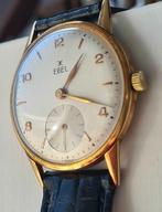 Ebel lopend horloge, Handtassen en Accessoires, Horloges | Heren, Overige merken, Leer, Staal, Polshorloge