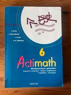 Livre actimath 6, Enlèvement, Utilisé, Secondaire professionnel
