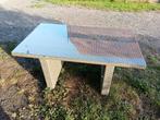 Tuin tafel glazen blad, Ophalen, Gebruikt