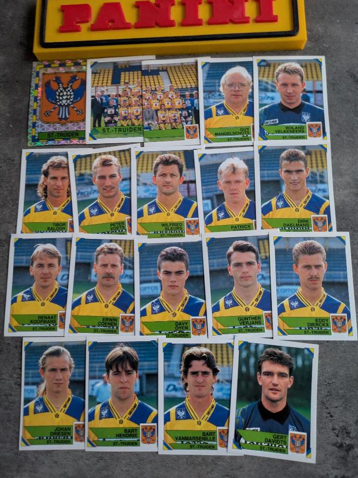 Panini FOOTBALL 95 19 STICKERS 1995 SINT TRUIDEN  VOETBAL, Hobby en Vrije tijd, Stickers en Plaatjes, Nieuw, Verzenden