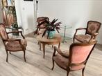 4 fauteuils vintages + table basse, Ophalen