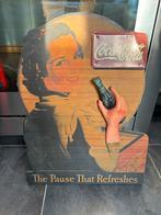 Coca cola bord in heel goede staat met uitstekend flesje, Verzamelen, Complete verzamelingen en Collecties, Ophalen