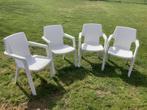 Tuinstoelen jardin wit stapelbaar, Tuin en Terras, Ophalen, Zo goed als nieuw, Stapelbaar