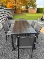 Tafel met 6 stoelen, Tuin en Terras, Ophalen, Gebruikt